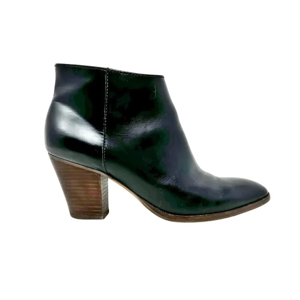 J.Crew Laine Ankle Boots size 7.5 Black Leather
